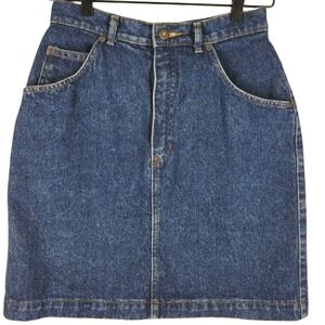 VTG Gap Denim Skirt Juniors 9/10 High Rise Medium Wash 90s Y2K‎ Retro Cotton USA